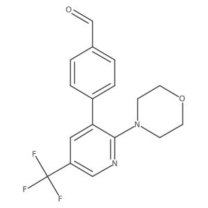 4-(2-Morpholin-4-yl-5-trifluoromethyl-pyridin-3-yl)-benzaldehyde Structure