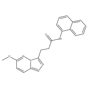 3-(6-methoxy[1,2,4]triazolo[4,3-b]pyridazin-3-yl)-N-(naphthalen-1-yl)propanamide结构式
