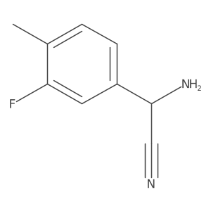 2-Amino-2-(3-fluoro-4-methylphenyl)acetonitrile Structure