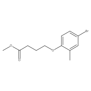 Methyl 4-(4-bromo-2-methylphenoxy)butanoate Structure