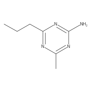 4-Methyl-6-propyl-1,3,5-triazin-2-amine Structure