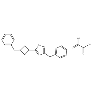 3-Benzyl-5-(1-(pyridin-2-ylmethyl)azetidin-3-yl)-1,2,4-oxadiazole oxalate Structure
