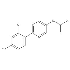 FC(F)Oc1ccc(-c2ccc(Cl)cc2Cl)nc1结构式