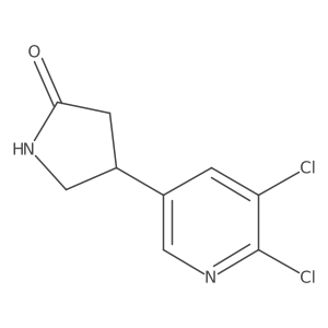 4-(5,6-Dichloropyridin-3-yl)pyrrolidin-2-one结构式