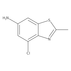 6-Amino-4-chloro-2-methylbenzothiazole Structure