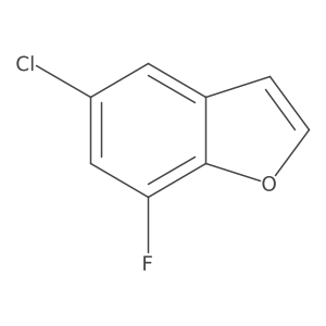 5-Chloro-7-fluoro-1-benzofuran Structure