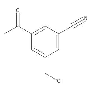 3-Acetyl-5-(chloromethyl)benzonitrile结构式