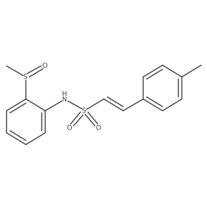 N-(2-methanesulfinylphenyl)-2-(4-methylphenyl)ethene-1-sulfonamide Structure