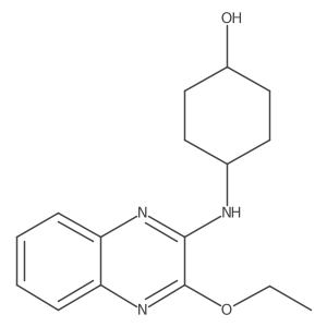 (1r,4r)-4-((3-Ethoxyquinoxalin-2-yl)amino)cyclohexanol结构式