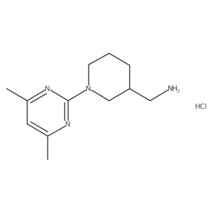 (1-(4,6-Dimethylpyrimidin-2-yl)piperidin-3-yl)methanamine hydrochloride结构式