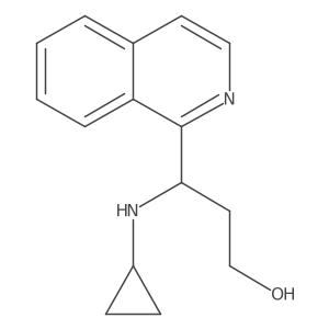 3-(Cyclopropylamino)-3-(isoquinolin-1-yl)propan-1-ol结构式