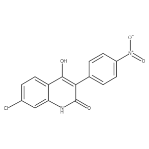 7-chloro-4-hydroxy-3-(4-nitrophenyl)-2(1H)-quinolone Structure
