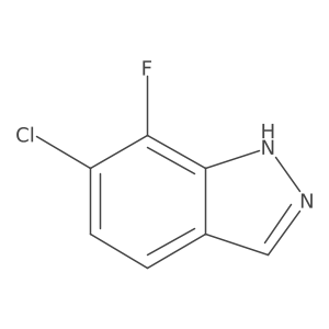 6-Chloro-7-fluoro-1H-indazole Structure