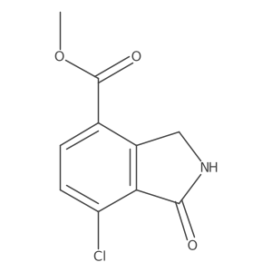 Methyl 7-chloro-1-oxoisoindoline-4-carboxylate Structure