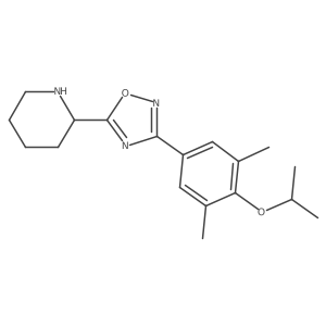 3-(4-Isopropoxy-3,5-dimethylphenyl)-5-(piperidin-2-yl)-1,2,4-oxadiazole Structure