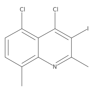 4,5-Dichloro-2,8-dimethyl-3-iodoquinoline Structure