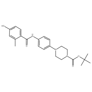 Tert-butyl 4-[4-[(4-hydroxy-2-methylbenzoyl)amino]phenyl]piperazine-1-carboxylate Structure