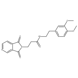 N-(3,4-dimethoxyphenethyl)-3-(1,3-dioxo-1,3-dihydro-2H-pyrrolo[3,4-c]pyridin-2-yl)propanamide结构式