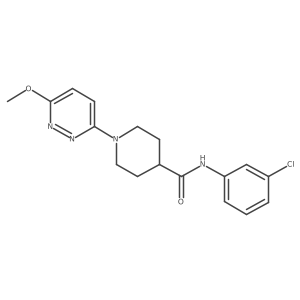 N-(3-chlorophenyl)-1-(6-methoxypyridazin-3-yl)piperidine-4-carboxamide Structure