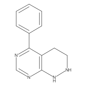 5-Phenyl-1,2,3,4-tetrahydropyridazino[3,4-d]pyrimidine结构式
