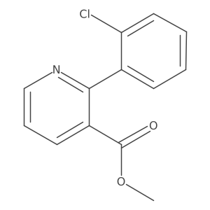 Methyl 2-(2-chlorophenyl)nicotinate结构式