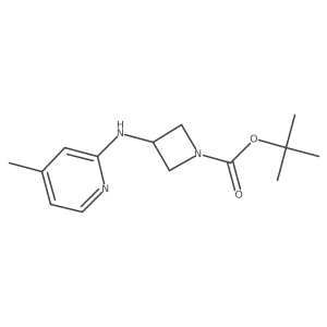 Tert-butyl 3-((4-methylpyridin-2-yl)amino)azetidine-1-carboxylate结构式
