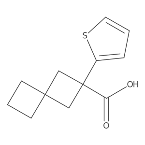 2-(Thiophen-2-yl)spiro[3.3]heptane-2-carboxylic acid结构式