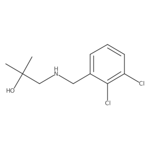 1-((2,3-Dichlorobenzyl)amino)-2-methylpropan-2-ol结构式