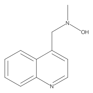 N-methyl-N-[(quinolin-4-yl)methyl]hydroxylamine结构式