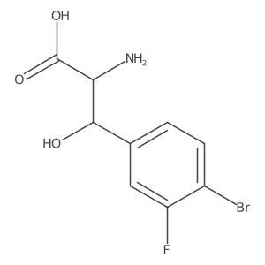 2-Amino-3-(4-bromo-3-fluorophenyl)-3-hydroxypropanoic acid Structure