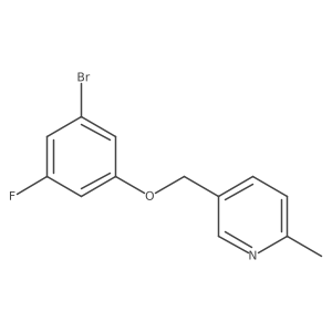 5-[(3-Bromo-5-fluorophenoxy)methyl]-2-methylpyridine结构式