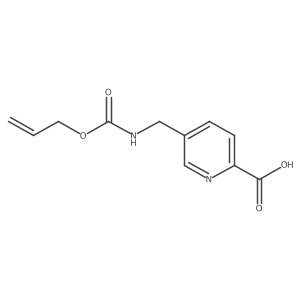 5-((((Allyloxy)carbonyl)amino)methyl)picolinic acid结构式