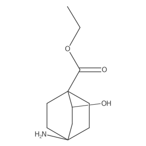 Ethyl 4-amino-2-hydroxybicyclo[2.2.2]octane-1-carboxylate结构式