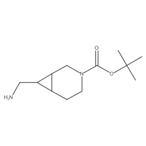 Tert-butyl 7-(aminomethyl)-3-azabicyclo[4.1.0]heptane-3-carboxylate Structure