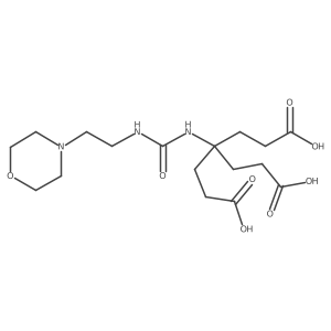 4-(2-Carboxyethyl)-4-(3-(2-morpholinoethyl)ureido)heptanedioic acid结构式