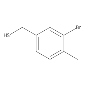 (3-Bromo-4-methylphenyl)methanethiol Structure