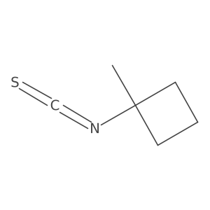 1-Isothiocyanato-1-methylcyclobutane Structure