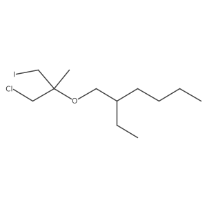 1-[(1-Chloro-3-iodo-2-methylpropan-2-yl)oxy]-2-ethylhexane Structure