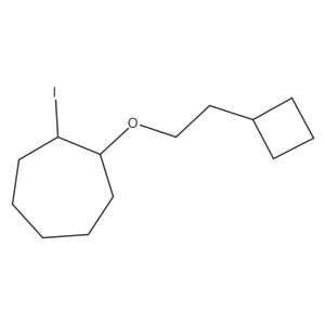1-(2-Cyclobutylethoxy)-2-iodocycloheptane Structure