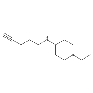 1-ethyl-N-(pent-4-yn-1-yl)piperidin-4-amine结构式