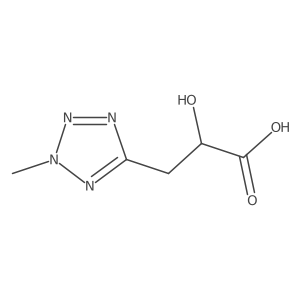 2-Hydroxy-3-(2-methyl-2h-1,2,3,4-tetrazol-5-yl)propanoic acid Structure