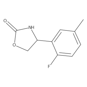 4-(2-Fluoro-5-methylphenyl)-1,3-oxazolidin-2-one Structure