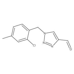 1-(2-chloro-4-methylbenzyl)-1H-1,2,3-triazole-4-carbaldehyde Structure