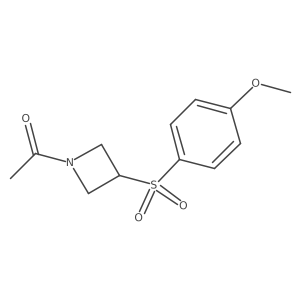 1-(3-((4-Methoxyphenyl)sulfonyl)azetidin-1-yl)ethanone Structure