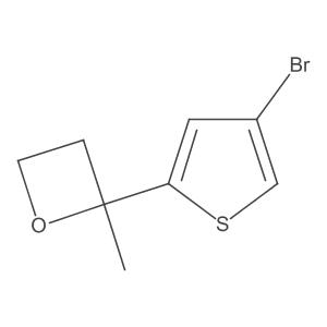 2-(4-Bromothiophen-2-yl)-2-methyloxetane结构式