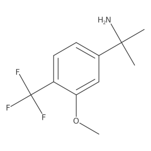 2-[3-Methoxy-4-(trifluoromethyl)phenyl]propan-2-amine Structure
