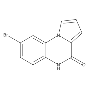 8-Bromopyrrolo[1,2-A]quinoxalin-4(5H)-one结构式