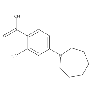2-Amino-4-(azepan-1-yl)benzoic acid Structure