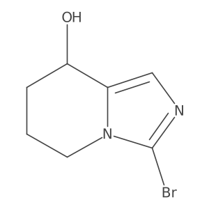 3-Bromo-5,6,7,8-tetrahydroimidazo[1,5-a]pyridin-8-ol结构式