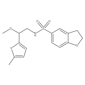 N-(2-methoxy-2-(5-methylthiophen-2-yl)ethyl)-2,3-dihydrobenzofuran-5-sulfonamide Structure
